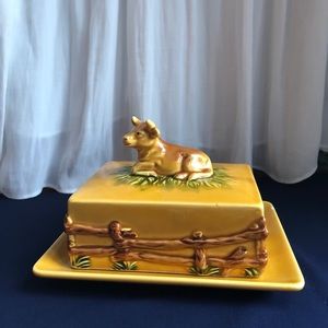 Vintage butter dish